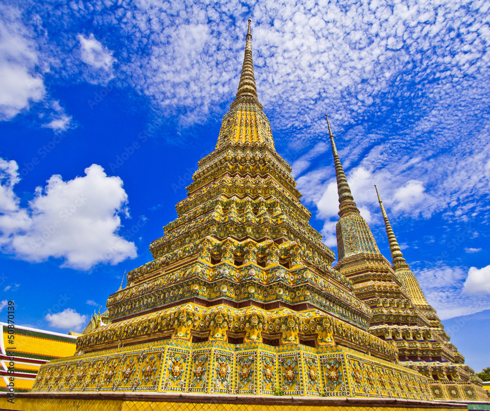 Wat Pho in Bangkok province of Thailand