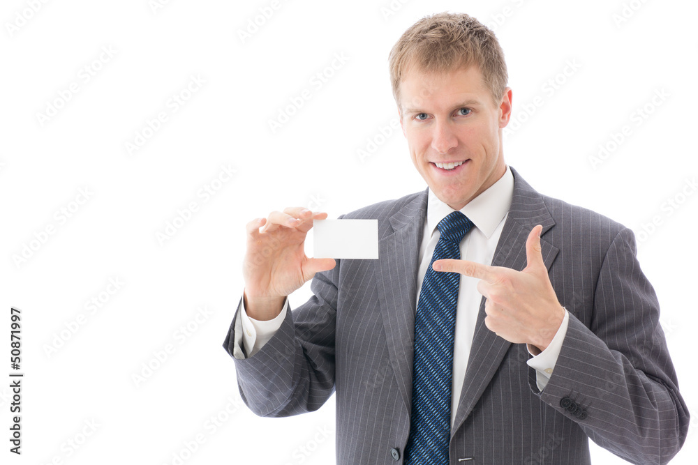 a young businessman on white background a young businessman on white background