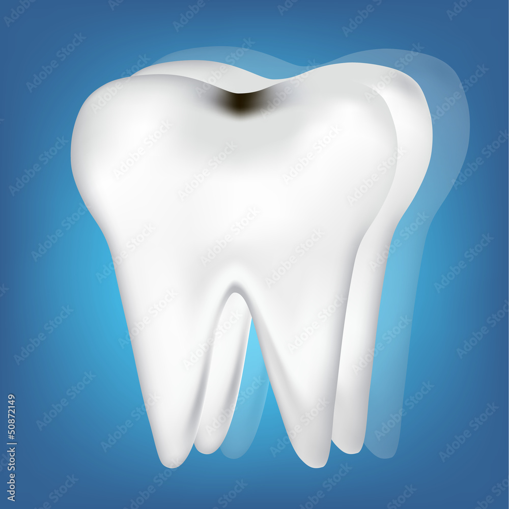 tooth design element. vector mesh illustration tooth design element. vector mesh illustration