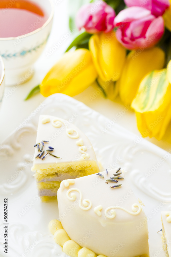 White chocolate honey lavender cake White chocolate honey lavender cake