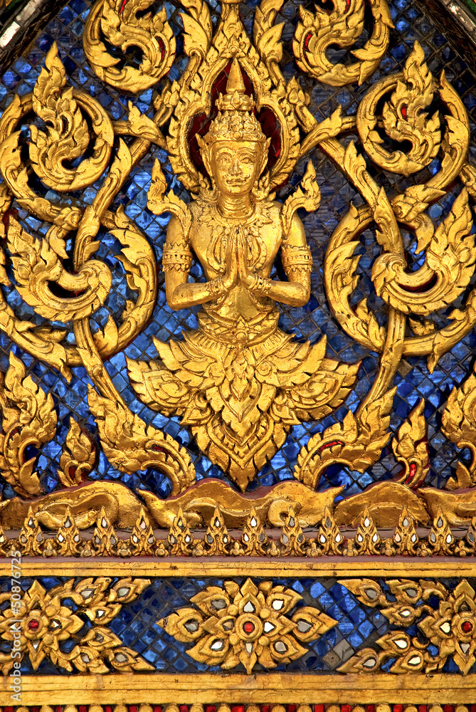 temple in grand palace bangkok thailand