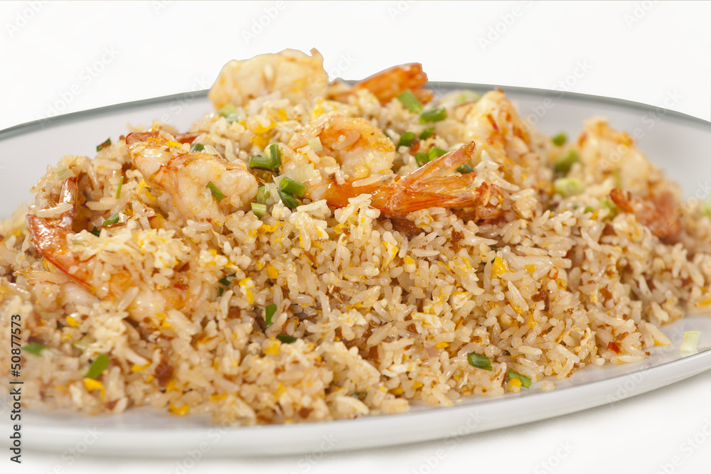 shrimp fried rice, Thai style shrimps fried rice dish shrimp fried rice, Thai style shrimps fried rice dish