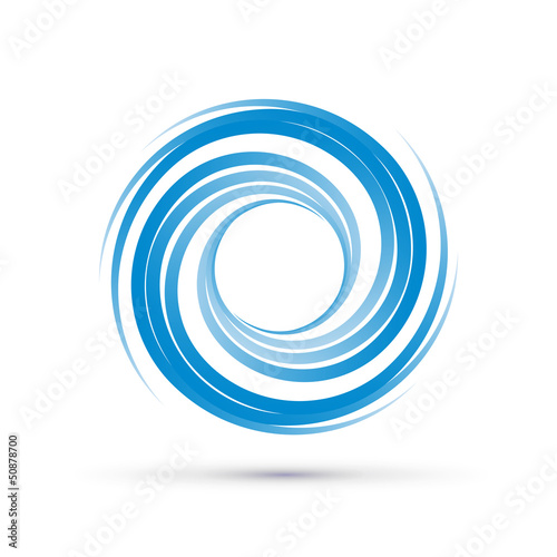 Vector 	Blue Vortex background