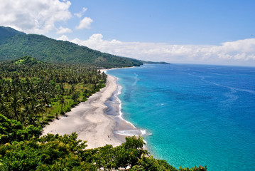 Ingelijste posters Indonesië Senggigi strand op eiland Lombok  © pablitoos