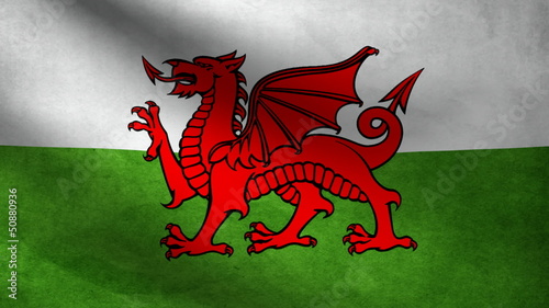Wales flag. photo