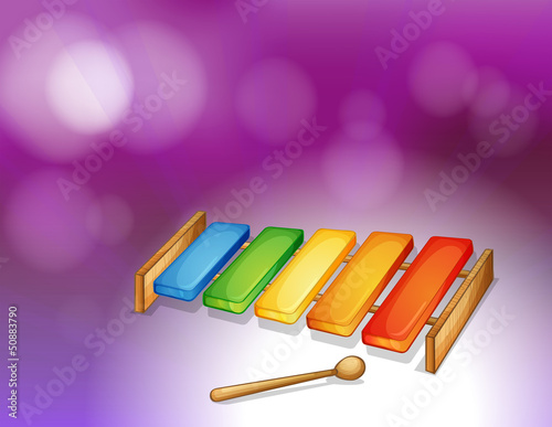 A colorful xylophone