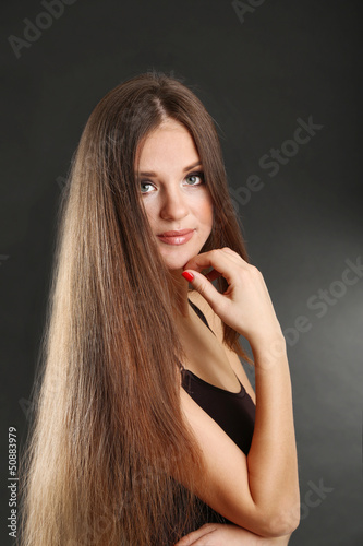 Portrait of beautiful woman...
