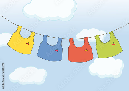 Hanging clothes