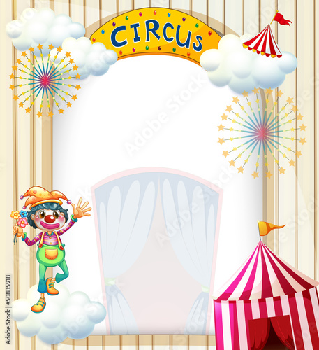 A clown in the circus