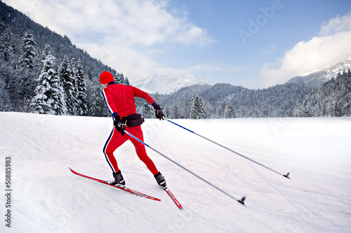 cross-country skiing