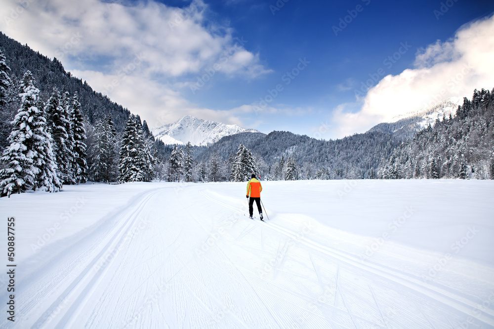 cross-country skiing