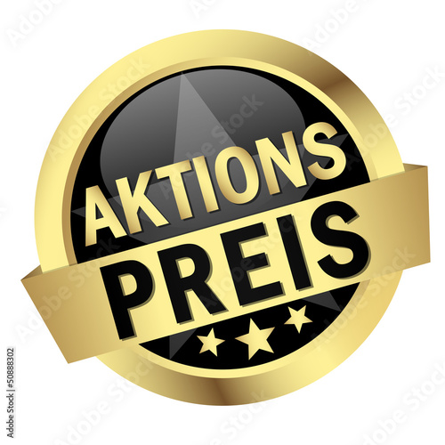 Button mit Banner " AKTIONSPREIS "