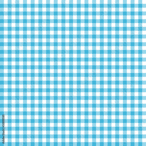 Karo Tischdecken Muster HELLBLAU - endlos