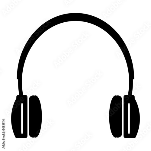 headphones. vector