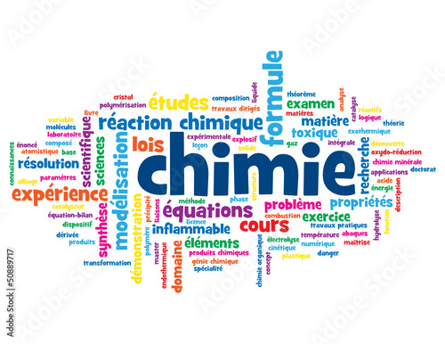 Nuage de Tags CHIMIE (sciences formule produit chimique danger)