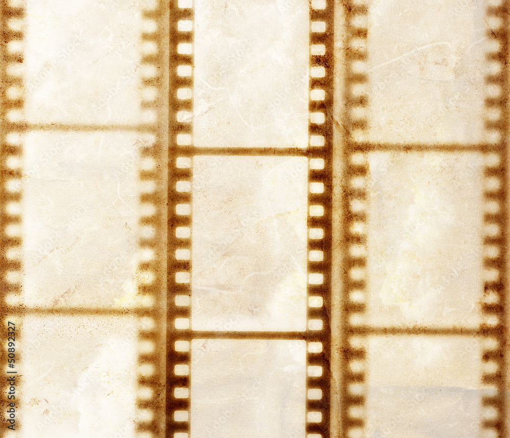 Vintage background with film flame