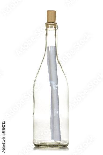 Letter or message in a bottle