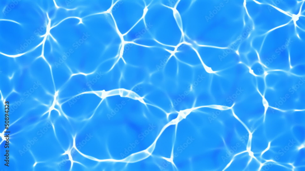 Blue water refraction background (seamless loop)