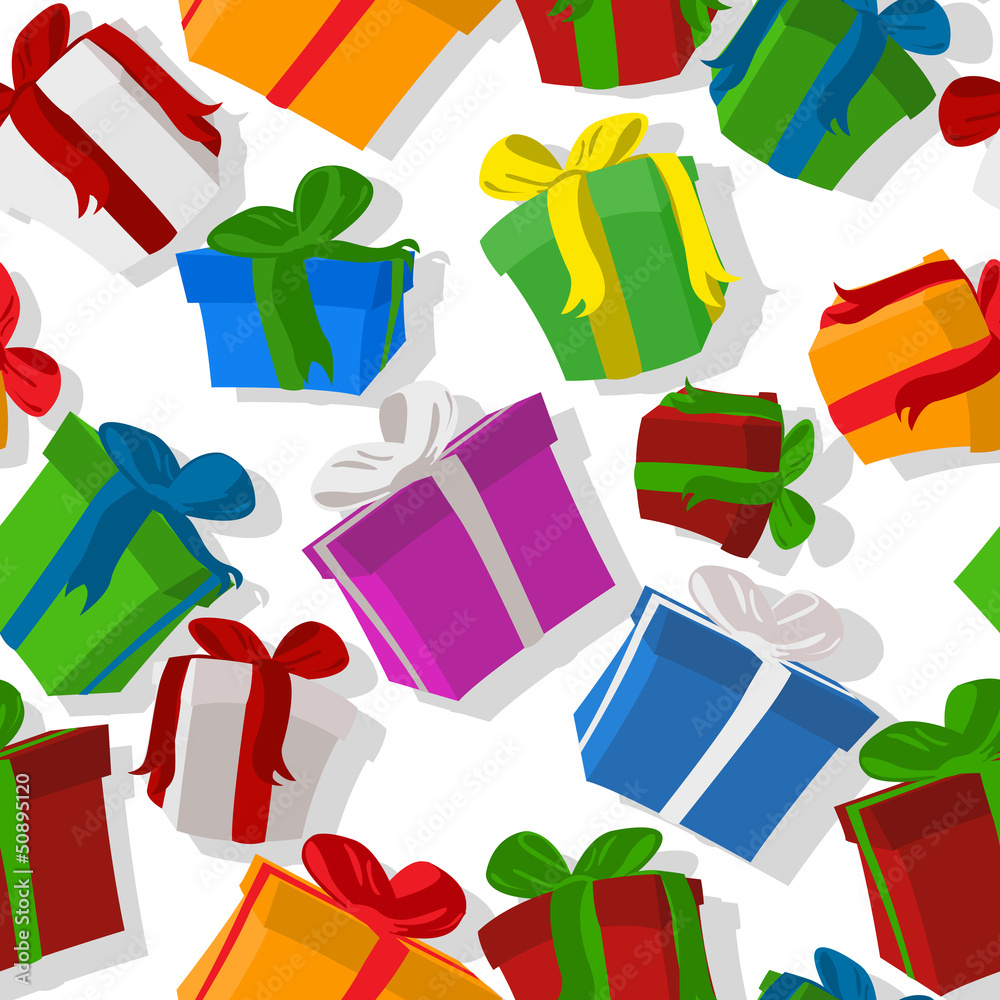 Seamless gift pattern Seamless gift pattern