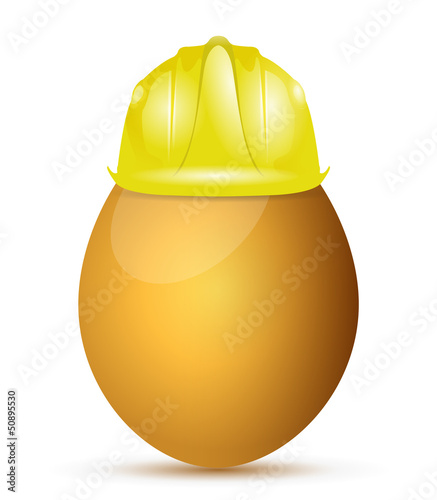 egg protection concept illustration design