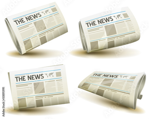 Newspaper Icons Set