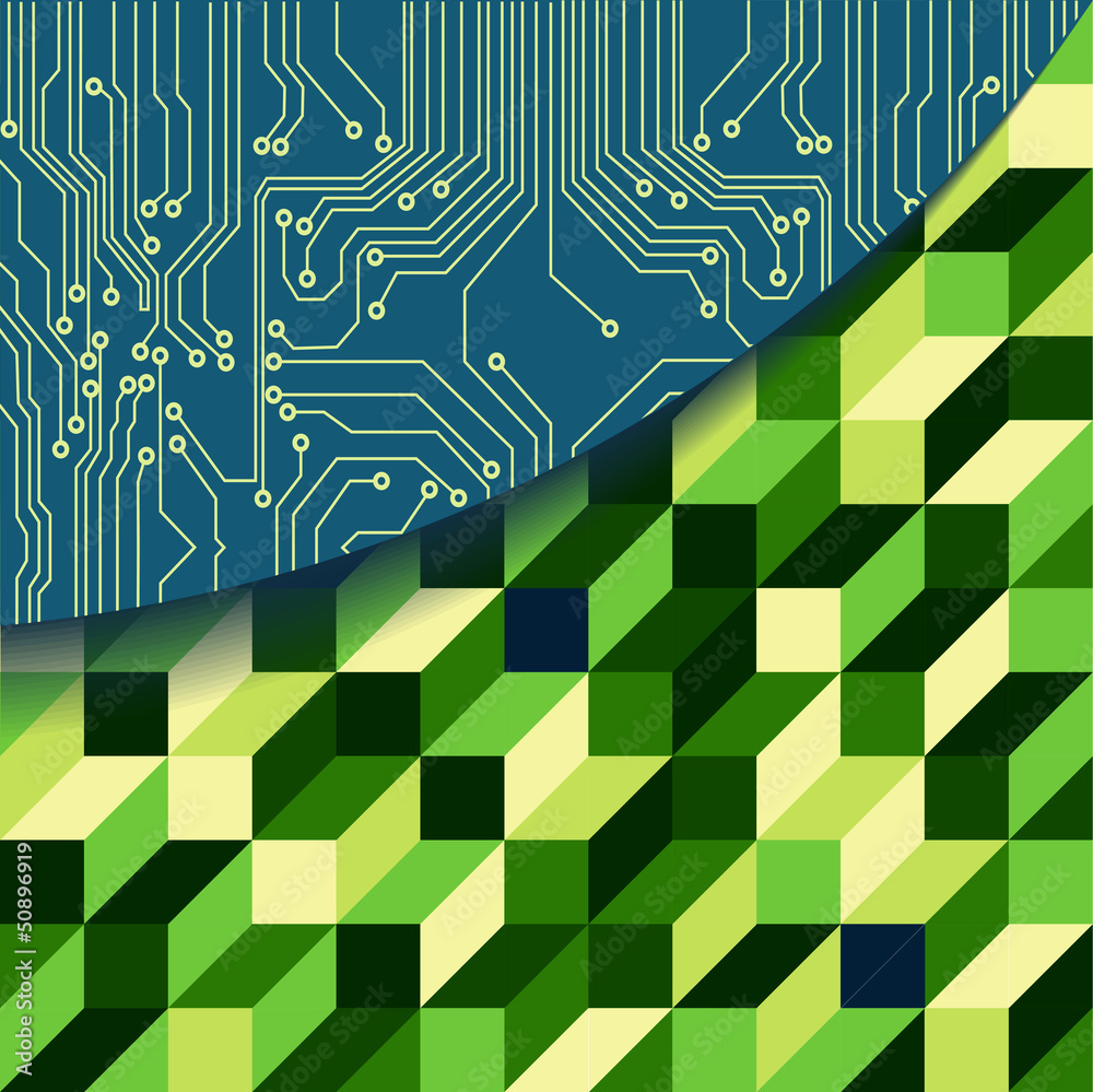 technology abstract background - vector illustration