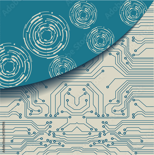 technology abstract background - vector illustration