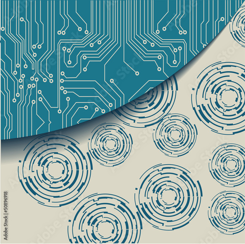 technology abstract background - vector illustration