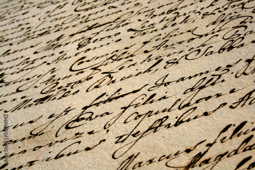 Fototapeta Naklejka Na Ścianę i Meble -  beautiful vintage handwriting
