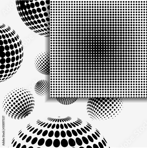 abstract background with halftones. vector illustration.