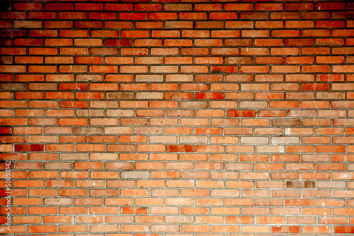 mur en briques rouges