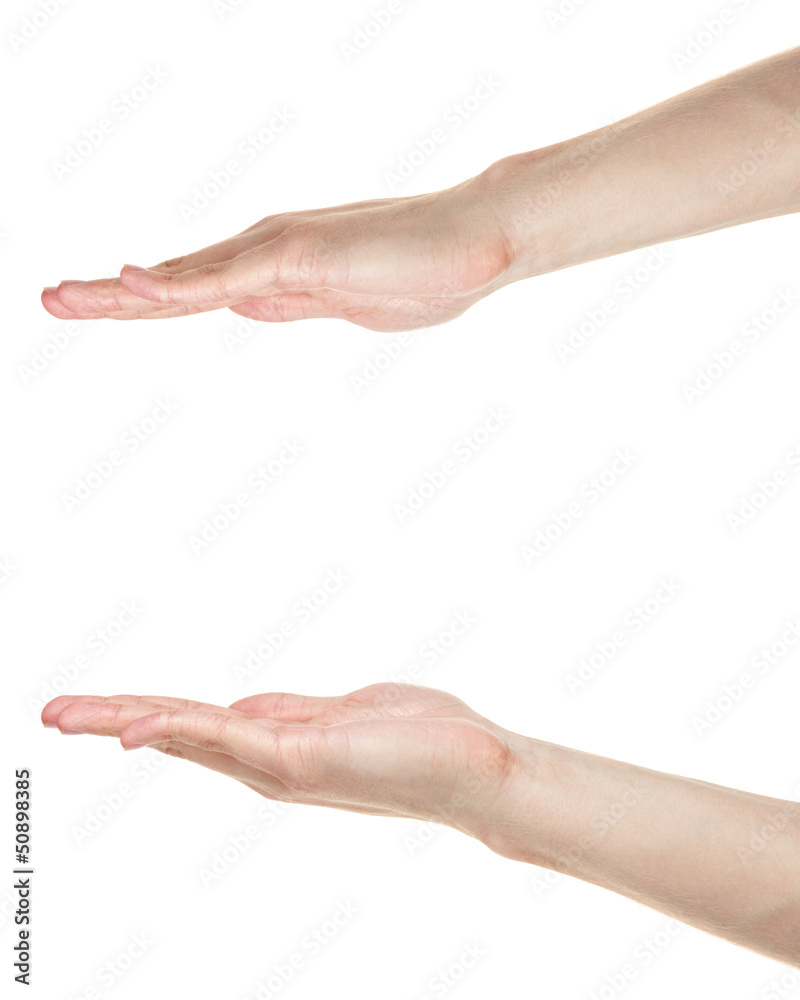 adult male hands measuring something adult male hands measuring something