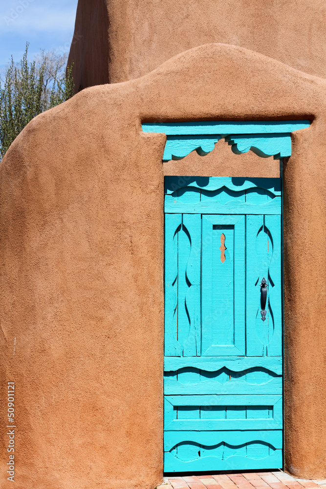 Fototapeta premium Southwestern Blue Door