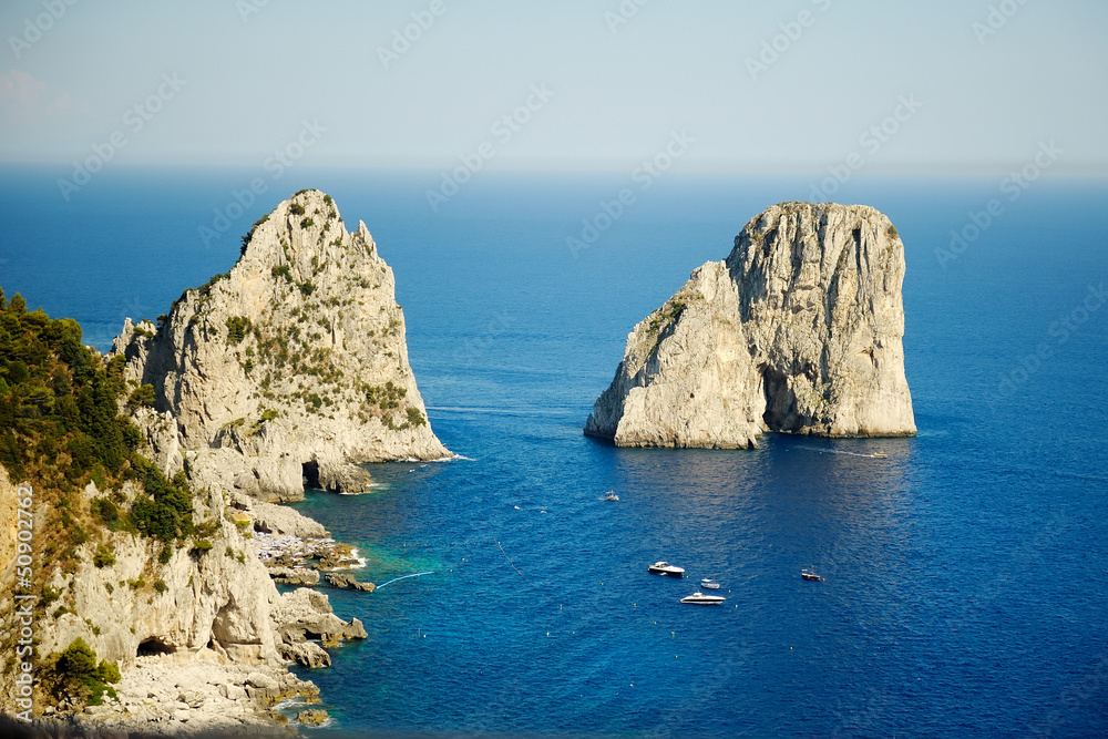 Fototapeta premium Faraglioni Rock Formations