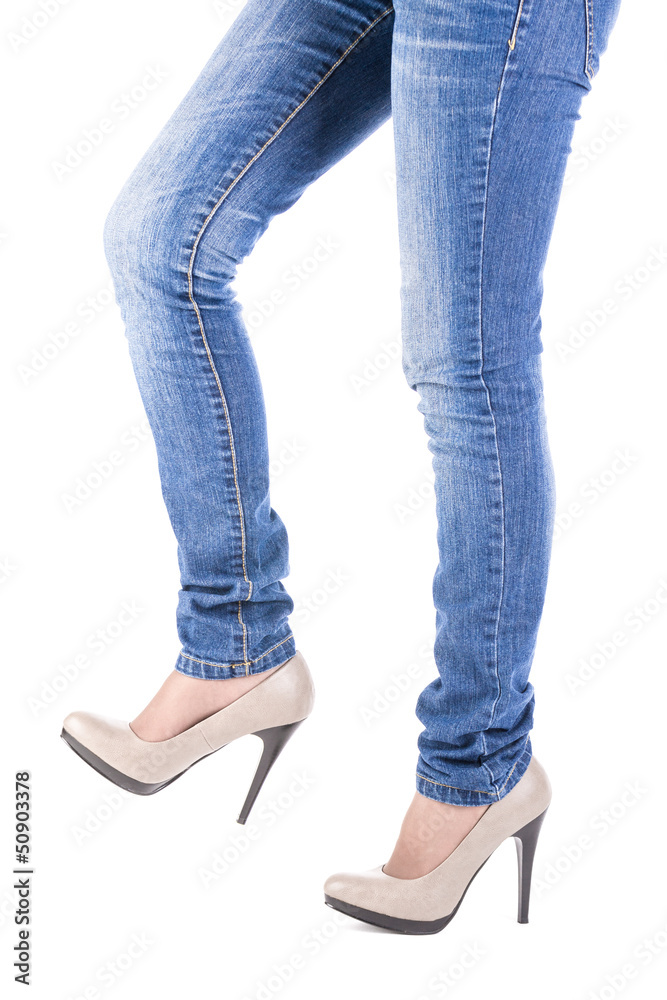 Female leg in shoes Female leg in shoes