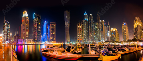 Dubai Skyline by night