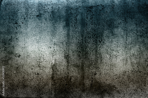 Blue and brown grunge concrete texture wall background