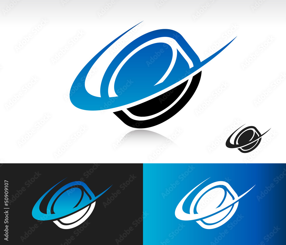 Obraz premium Swoosh Hockey Puck Icon
