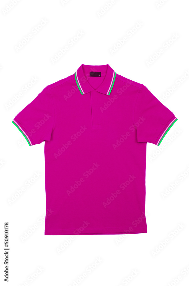 Male t-shirt isolated on the white background