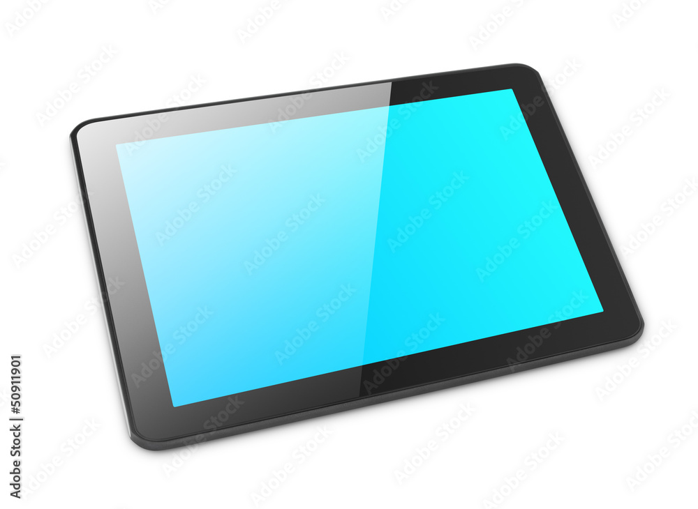 Modern tablet pc isolated on white with clipping path Modern tablet pc isolated on white with clipping path
