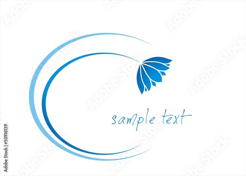 Fototapeta Naklejka Na Ścianę i Meble -  water lily , Buddha, Eco friendly business logo design