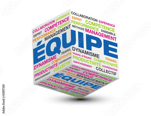 cube 3d équipe