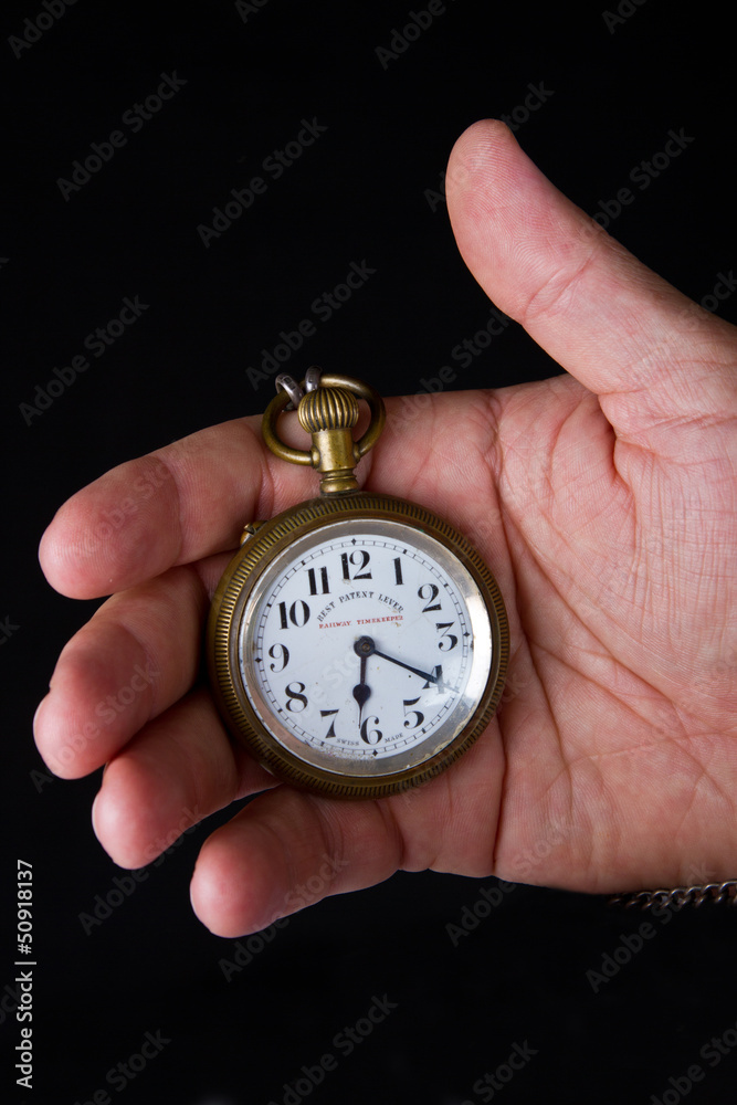 Pocket watch in hand