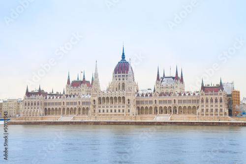 facade of parliament, Budapest