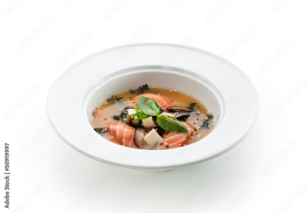 Salmon Miso Soup Salmon Miso Soup