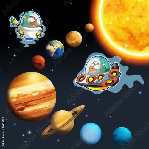 Motyw kosmitów - ufo - dla dzieci