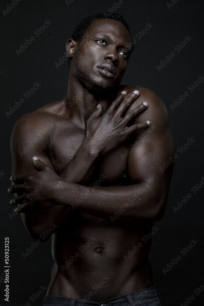 Fototapeta premium Portrait of a Healthy African American Man