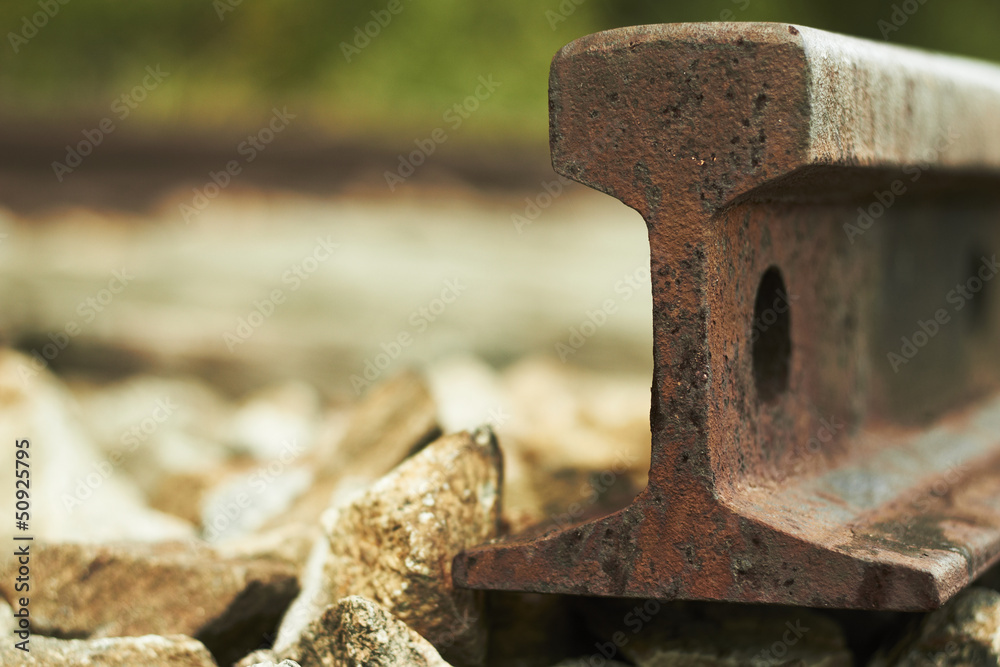 Naklejka premium Eisenbahnschiene