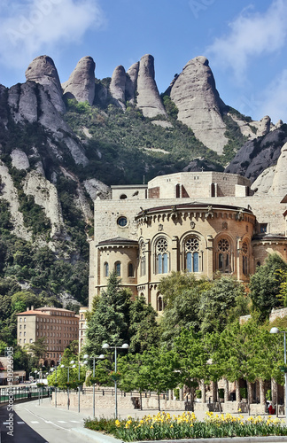 Abbey Santa Maria de Montserrat, Catalonia, Spain.