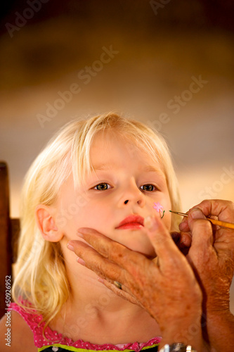 Little Girl Face Painting